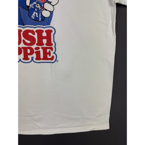 Vintage Y2K Slush Puppie Drink Snack Junk Food Sweet White Shirt Promo XL Rare - Picture 8 of 11